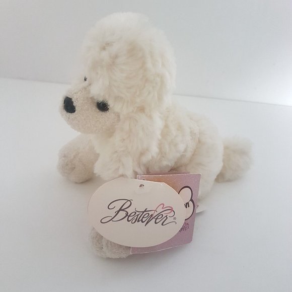BESTEVER Plush Puppy Passion Pansy Poodle Sitting Toy Dog Stuffed Animal - Picture 2 of 13